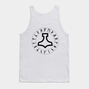 Mjolnir with Runes Tank Top